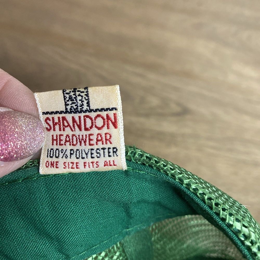 Vintage Shandon Headwear Ireland Hat Cap Irish Clover Mesh Foam Snapback Trucker - Picture 15 of 16